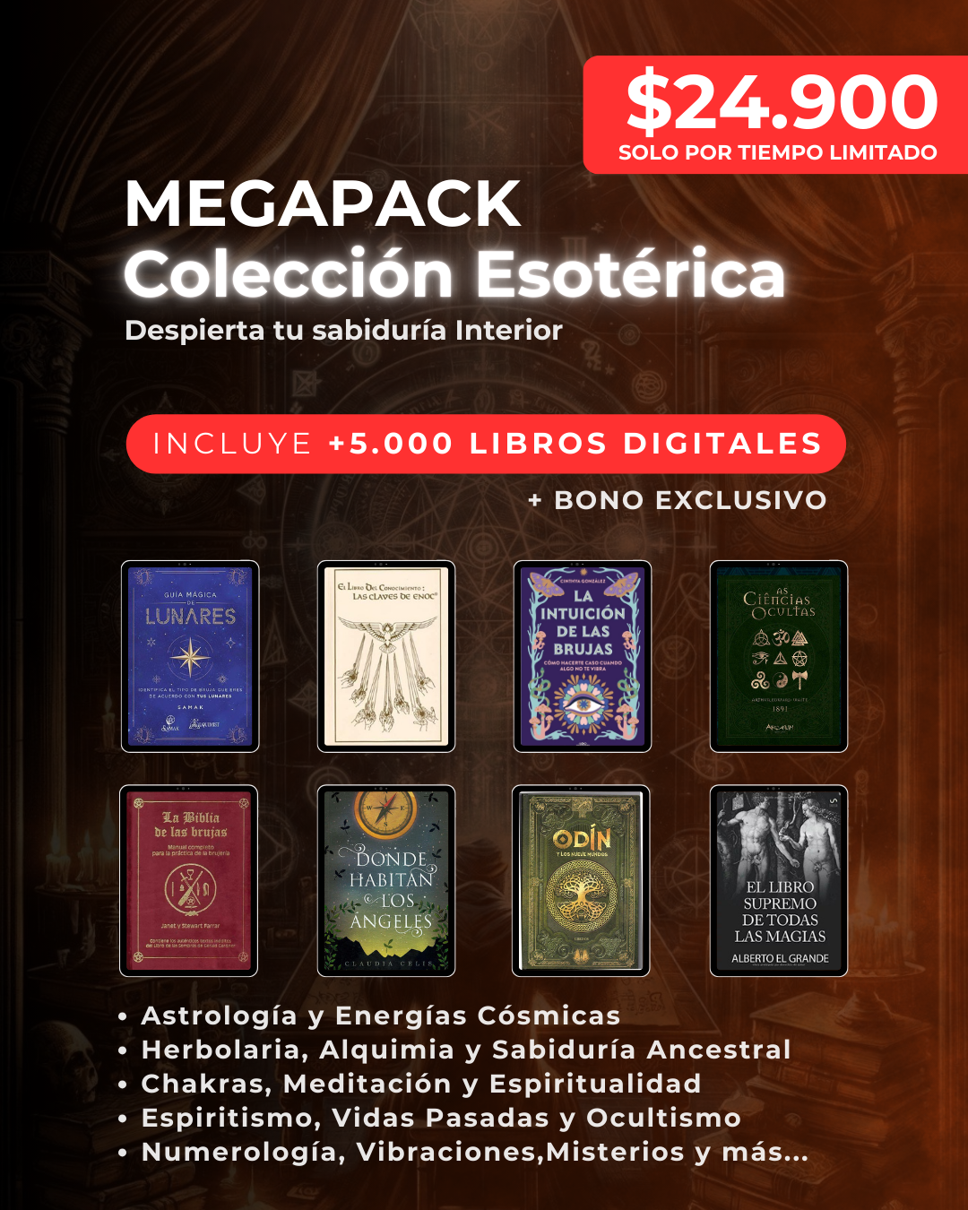 Mega Pack Esotérico | +5.000 Libros Místicos digitales