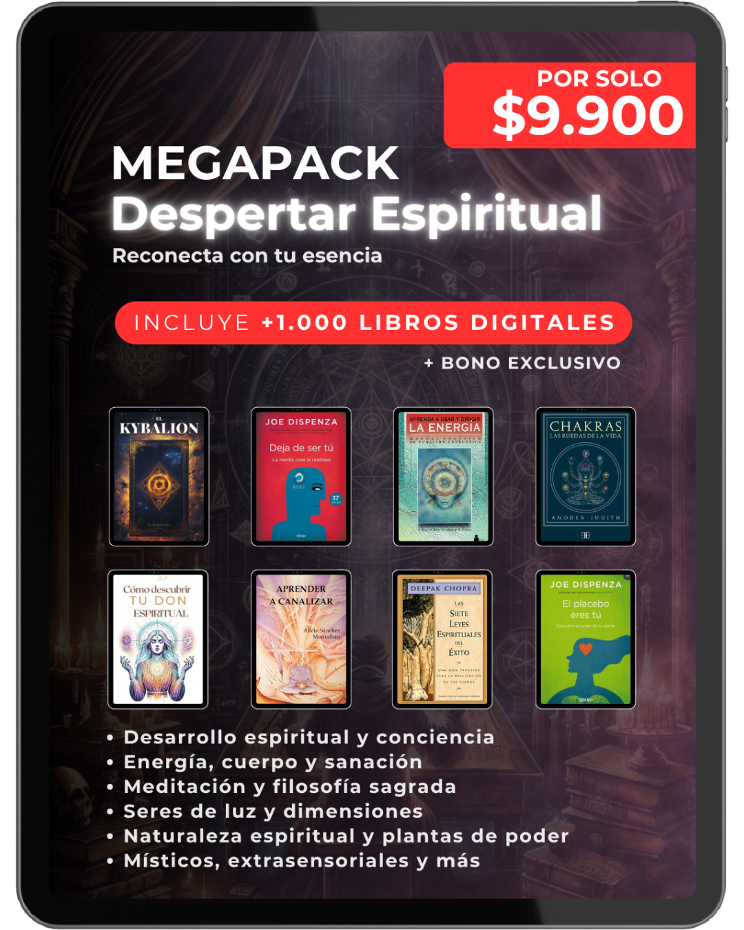 Megapack Despertar Espiritual | +1.000 Libros digitales | +Bono Exclusivo
